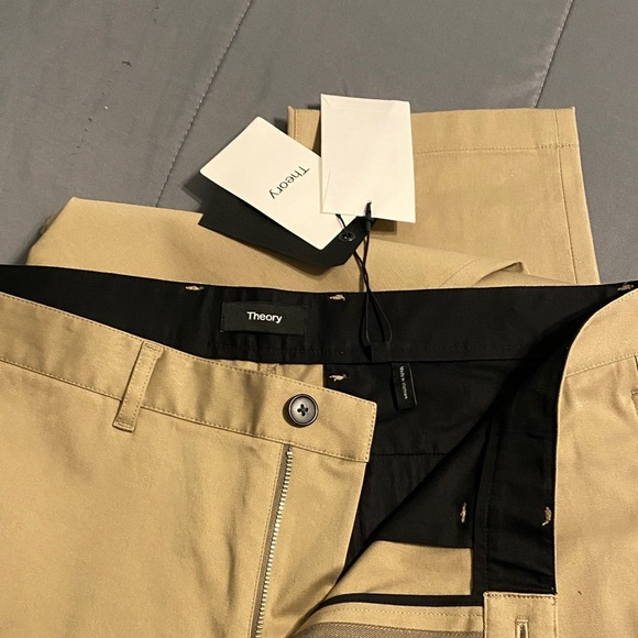Theory Men's Khaki Chino Pants - Picture 2 of 6